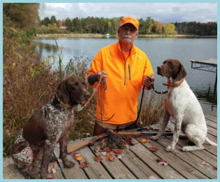 hunting dogs in fall