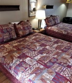 Two queens, lakeside, shower stall